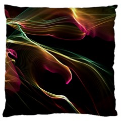 Glowing, Colorful  Abstract Lines Large Cushion Cases (two Sides) 