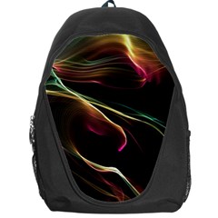 Glowing, Colorful  Abstract Lines Backpack Bag