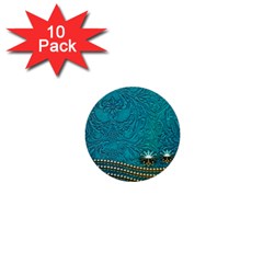 Wonderful Decorative Design With Floral Elements 1  Mini Buttons (10 Pack) 