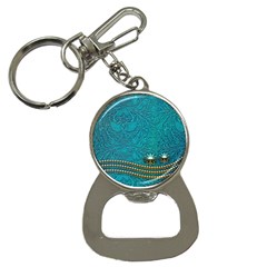 Wonderful Decorative Design With Floral Elements Bottle Opener Key Chains