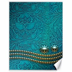 Wonderful Decorative Design With Floral Elements Canvas 18  X 24  