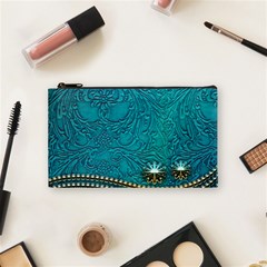 Wonderful Decorative Design With Floral Elements Cosmetic Bag (small) 