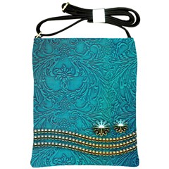 Wonderful Decorative Design With Floral Elements Shoulder Sling Bags