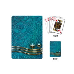 Wonderful Decorative Design With Floral Elements Playing Cards (mini) 