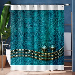 Wonderful Decorative Design With Floral Elements Shower Curtain 60  X 72  (medium) 