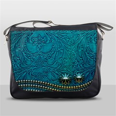 Wonderful Decorative Design With Floral Elements Messenger Bags by FantasyWorld7