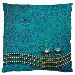 Wonderful Decorative Design With Floral Elements Large Cushion Cases (two Sides) 