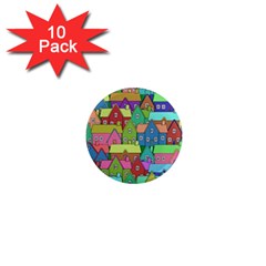 House 001 1  Mini Magnet (10 Pack) 