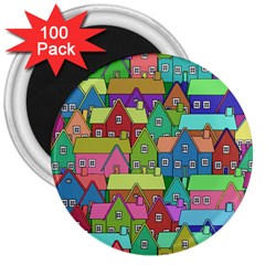 House 001 3  Magnets (100 Pack)