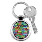 House 001 Key Chains (Round)  Front