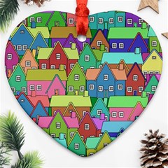 House 001 Heart Ornament (2 Sides)