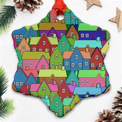 House 001 Snowflake Ornament (2-side)