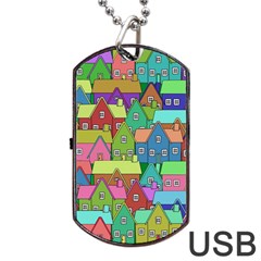 House 001 Dog Tag Usb Flash (one Side)