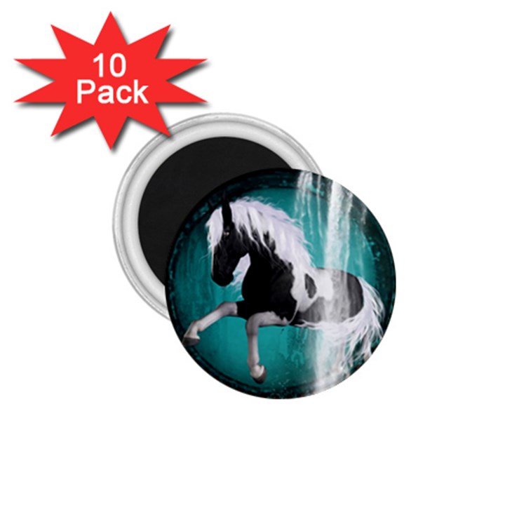 Beautiful Horse With Water Splash  1.75  Magnets (10 pack) 