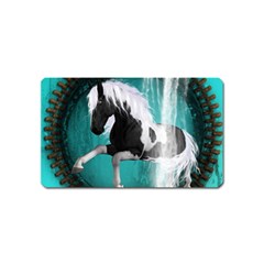 Beautiful Horse With Water Splash  Magnet (name Card) by FantasyWorld7