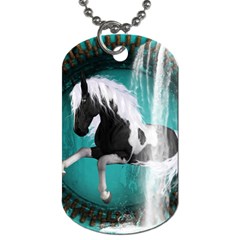 Beautiful Horse With Water Splash  Dog Tag (one Side)