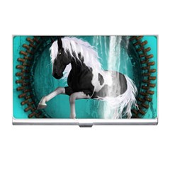 Beautiful Horse With Water Splash  Business Card Holders