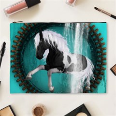 Beautiful Horse With Water Splash  Cosmetic Bag (xl)