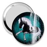 Beautiful Horse With Water Splash  3  Handbag Mirrors Front