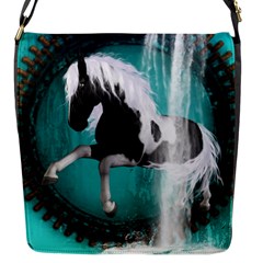 Beautiful Horse With Water Splash  Flap Messenger Bag (s)