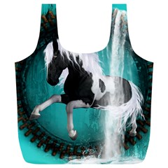 Beautiful Horse With Water Splash  Full Print Recycle Bags (l)  by FantasyWorld7