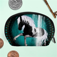 Beautiful Horse With Water Splash  Accessory Pouches (large) 