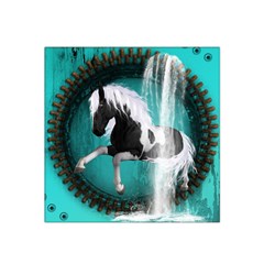 Beautiful Horse With Water Splash  Satin Bandana Scarf