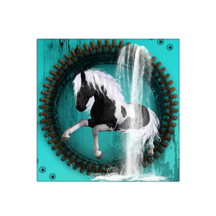 Beautiful Horse With Water Splash  Satin Bandana Scarf