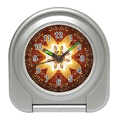 Elegant, Decorative Kaleidoskop In Gold And Red Travel Alarm Clocks