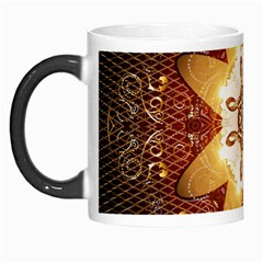 Elegant, Decorative Kaleidoskop In Gold And Red Morph Mugs by FantasyWorld7