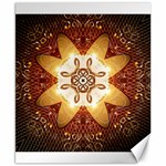 Elegant, Decorative Kaleidoskop In Gold And Red Canvas 8  x 10  8.15 x9.66  Canvas - 1