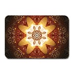 Elegant, Decorative Kaleidoskop In Gold And Red Plate Mats 18 x12  Plate Mat