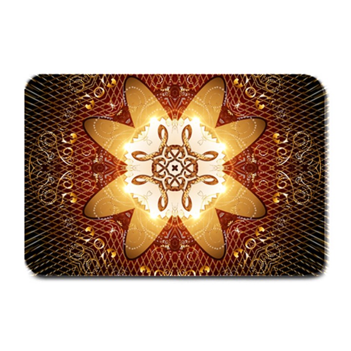 Elegant, Decorative Kaleidoskop In Gold And Red Plate Mats