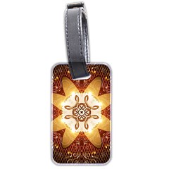 Elegant, Decorative Kaleidoskop In Gold And Red Luggage Tags (two Sides)