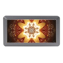 Elegant, Decorative Kaleidoskop In Gold And Red Memory Card Reader (mini)