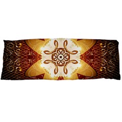 Elegant, Decorative Kaleidoskop In Gold And Red Body Pillow Cases Dakimakura (two Sides) 