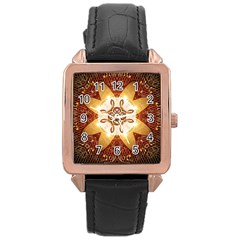 Elegant, Decorative Kaleidoskop In Gold And Red Rose Gold Watches