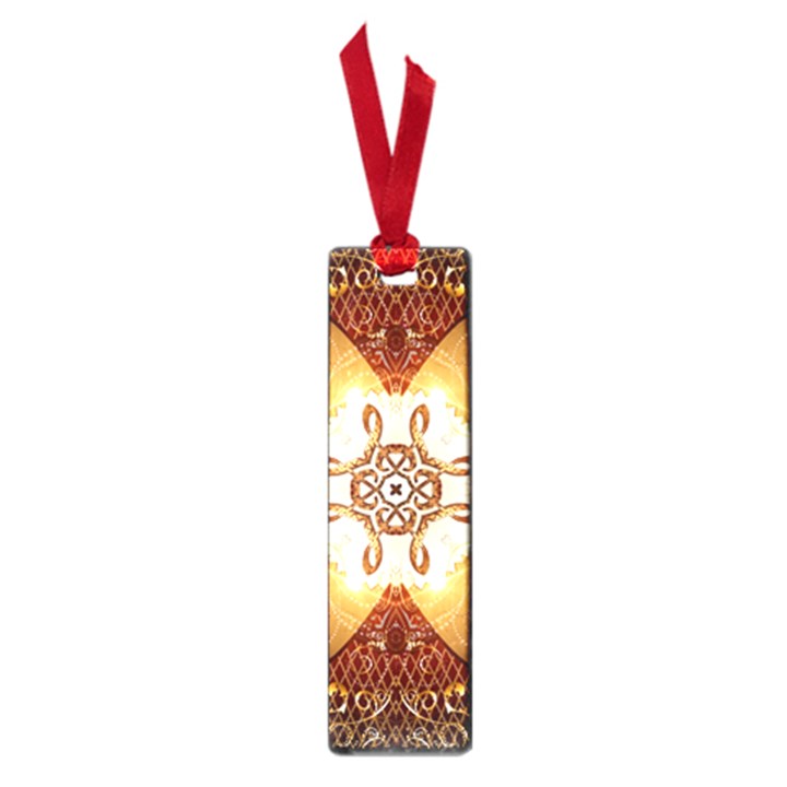 Elegant, Decorative Kaleidoskop In Gold And Red Small Book Marks