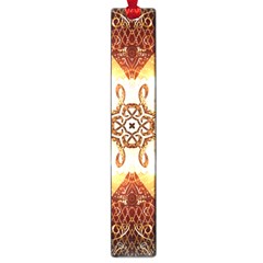 Elegant, Decorative Kaleidoskop In Gold And Red Large Book Marks by FantasyWorld7