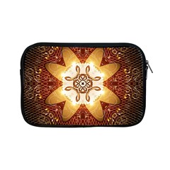 Elegant, Decorative Kaleidoskop In Gold And Red Apple Ipad Mini Zipper Cases