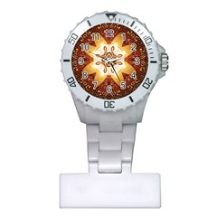 Elegant, Decorative Kaleidoskop In Gold And Red Nurses Watches