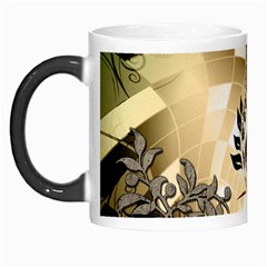 Clef With  And Floral Elements Morph Mugs