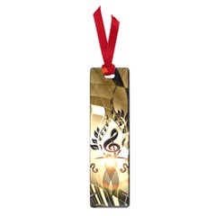 Clef With  And Floral Elements Small Book Marks