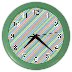 Stripes 2015 0401 Color Wall Clocks by JAMFoto