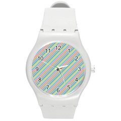 Stripes 2015 0401 Round Plastic Sport Watch (m)