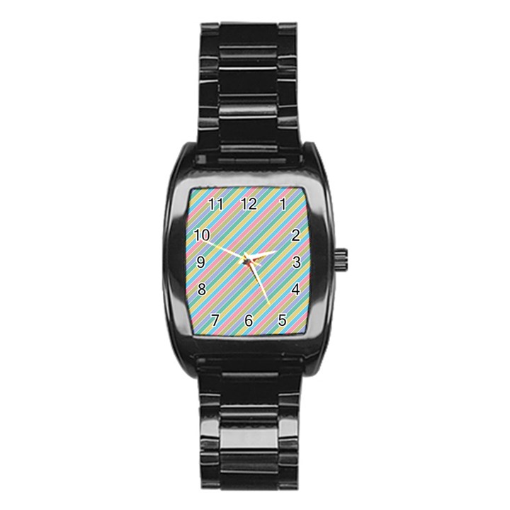 Stripes 2015 0401 Stainless Steel Barrel Watch