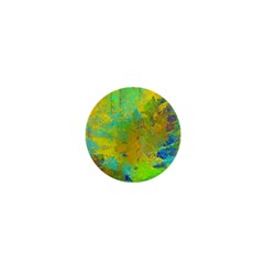 Abstract In Blue, Green, Copper, And Gold 1  Mini Magnets