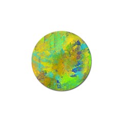 Abstract In Blue, Green, Copper, And Gold Golf Ball Marker by digitaldivadesigns