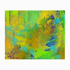 Abstract In Blue, Green, Copper, And Gold Small Glasses Cloth (2-side)