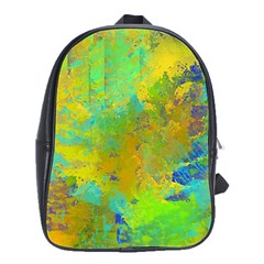 Abstract In Blue, Green, Copper, And Gold School Bags(large) 